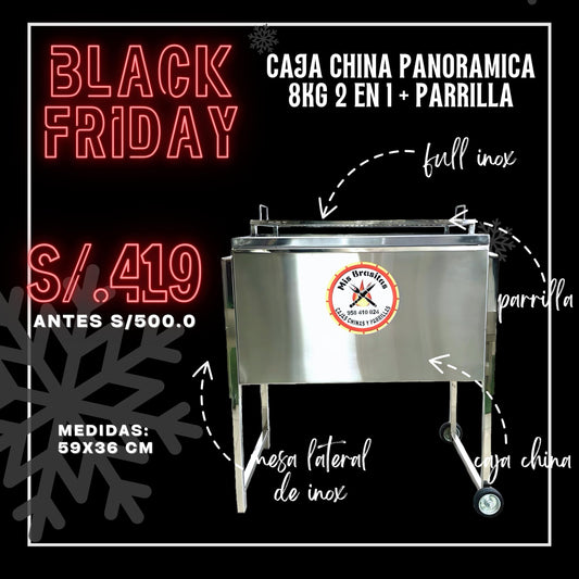 CAJA CHINA PANORAMICA 8KG 2 EN 1