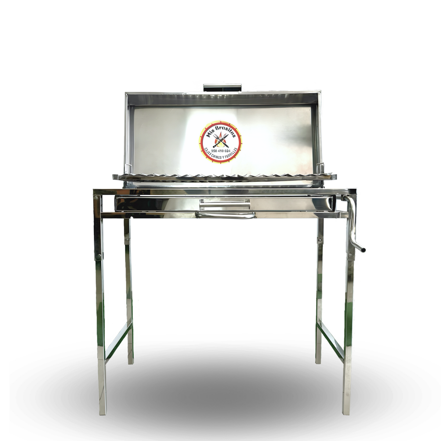PARRILLA CON TAPA DE INOX GRANDE
